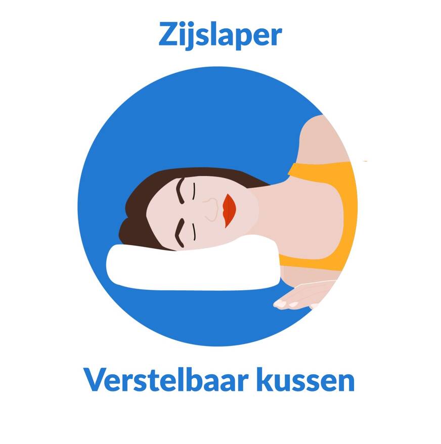 Zijslaper: Verstelbaar kussen